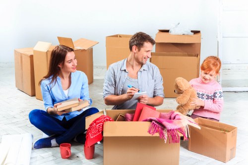 Local man with van service helping with a residential move in Togermany