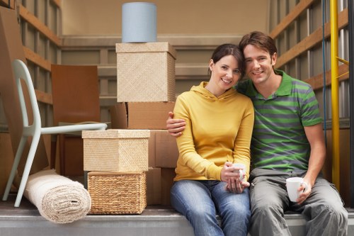 Final stage of removals to Germany with organized moving boxes