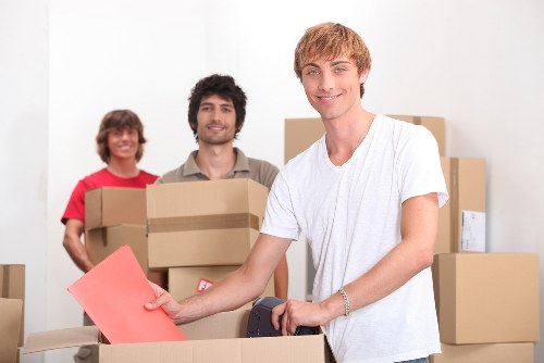 Prepared moving essentials and labelled boxes ready for a removals team